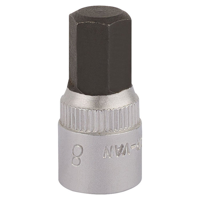 Draper Elora Hexagon Screwdriver Socket, 1/4" Sq. Dr., 8mm 11128 Draper - Town Tools 