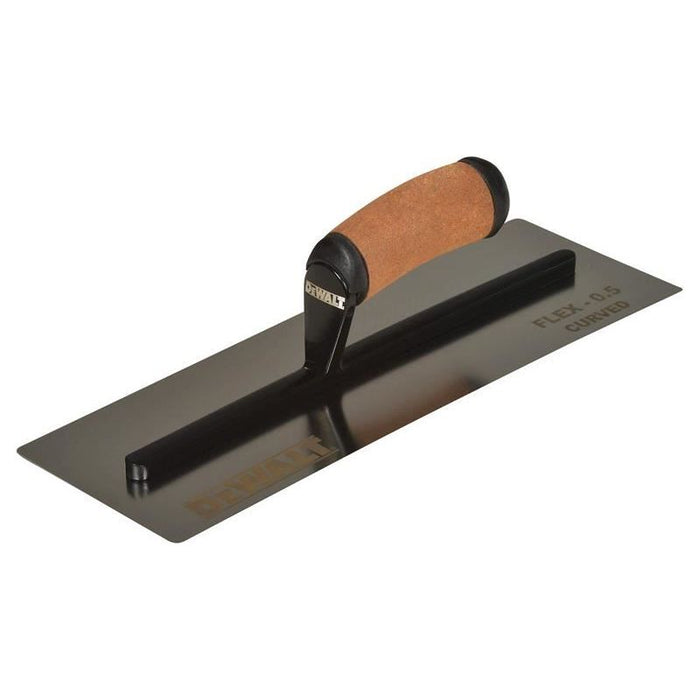 Dewalt Drywall 0.5mm FLEX Stainless Steel Curved Trowel, Leather Handle 14in DEWALT Drywall - Town Tools