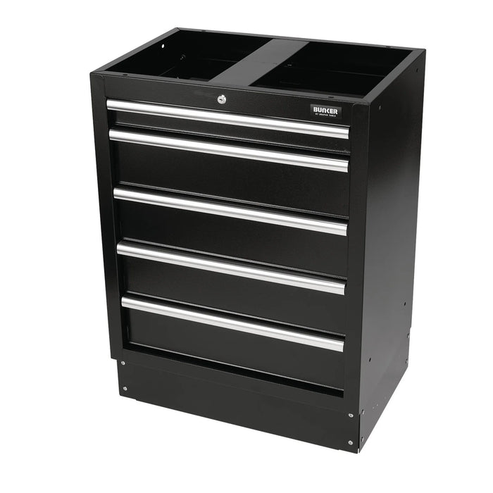 Draper BUNKER Modular Floor Cabinet, 5 Drawer, 680mm - MS400-5BU