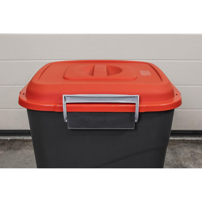 Sealey Refuse/Storage Bin 50L Red BM50R Sealey - Town Tools 