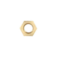 Connect Brass Nut M8 x 1.25 x 13mm Hex 10pc 35414