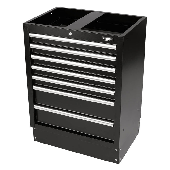 BUNKER Modular Floor Cabinet, 7 Drawer, 680mm - MS400-7BU