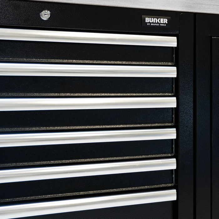 BUNKER Modular Floor Cabinet, 7 Drawer, 680mm - MS400-7BU
