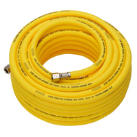 Draper High Visibility Hybrid Air Hose, 20m x , 1/4" BSP, Yellow 8-10mm