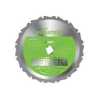 Evolution FURY® Multi-Purpose TCT Circular Saw Blade 185 x 20mm x 16T