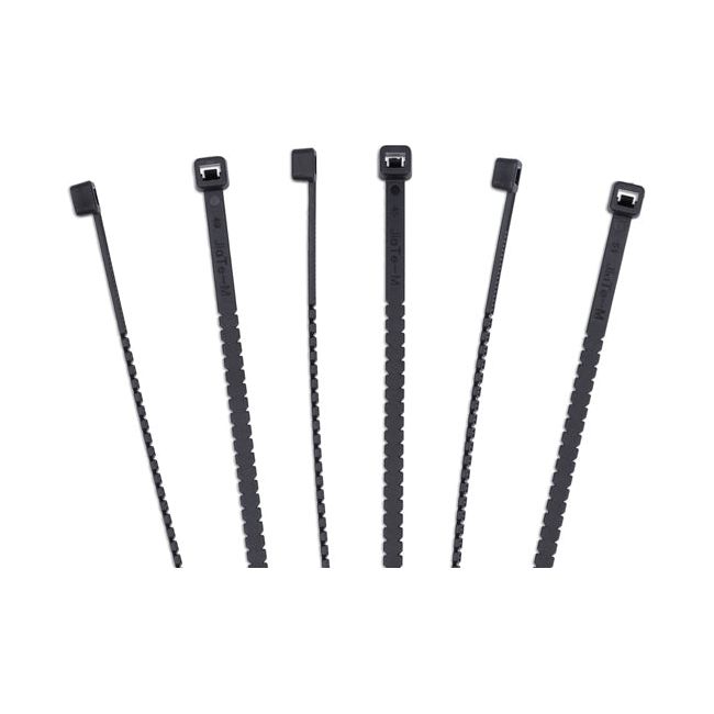 Connect Black Twist-to-Break Cable Tie 200mm x 4.6mm 50pc Connect - Town Tools