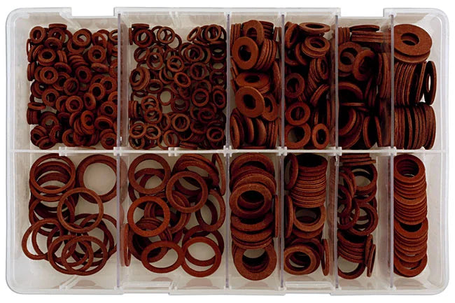 Connect Assorted Imperial Fibre Washers 610pc - CPL