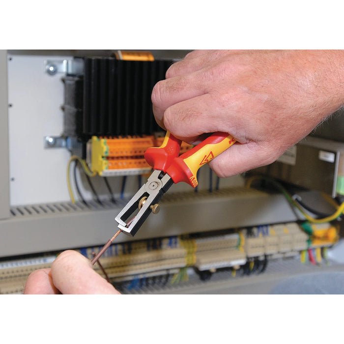 KNIPEX 11 08 160UKSBE VDE Insulation Stripper, 160mm - 11 08 160 UKSBE