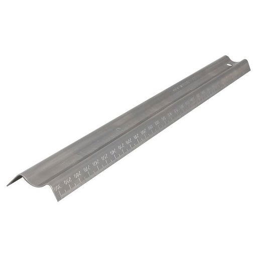 Maun Metal Safety Rule Metric 300mm Maun - Town Tools