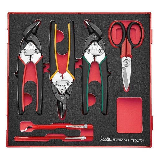 Teng Tools Industrial cutting tool set FOAM2 6 pieces Teng Tools - Town Tools 