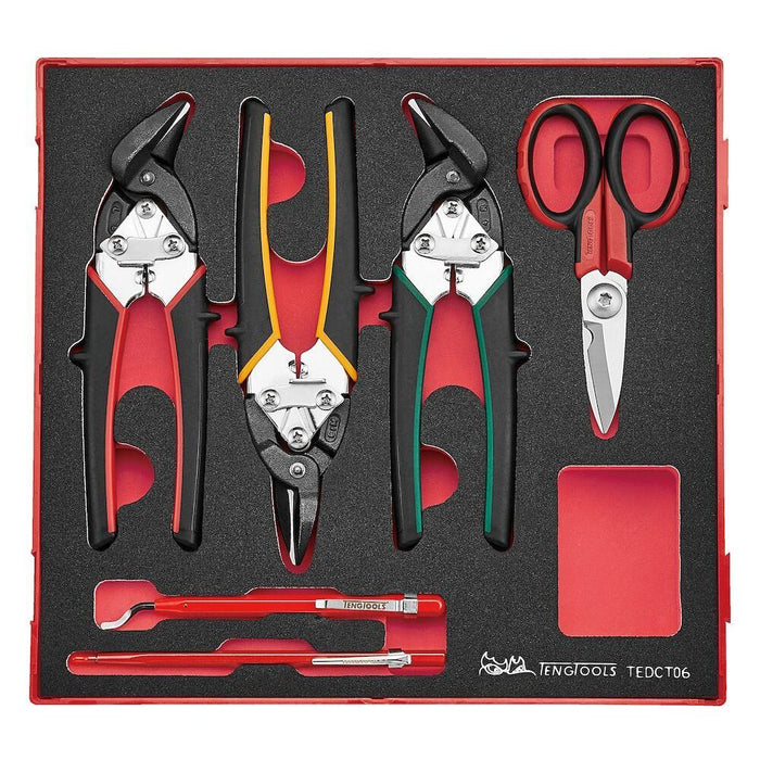 Teng Tools Industrial cutting tool set FOAM2 6 pieces Teng Tools - Town Tools 