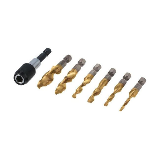 Laser Combination Drill & Tap Bit Set 7pc 8405 Laser - Town Tools 