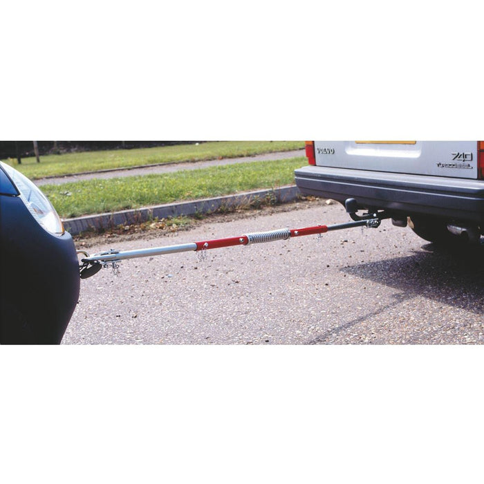 Sealey Tow Pole 2000kg Rolling Load Capacity with Shock Spring TPK2522 Sealey - Town Tools 