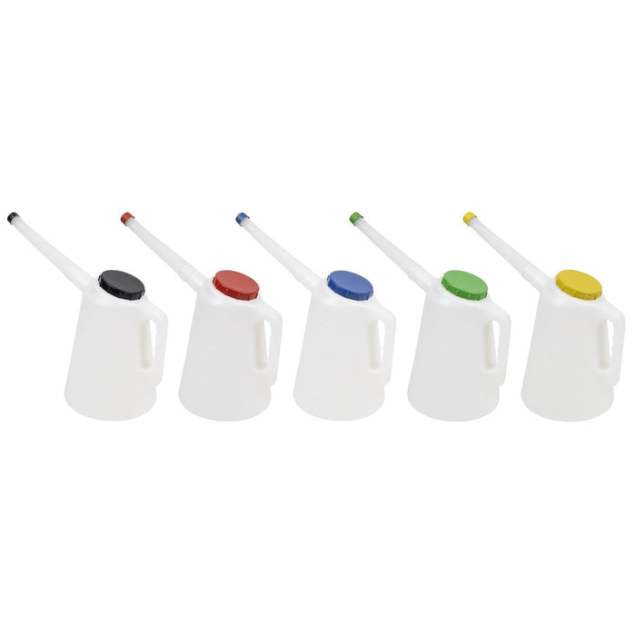 Sealey Oil Containers with Flexible Spouts 3L - Set of 5 JDL3SET Sealey - Town Tools 