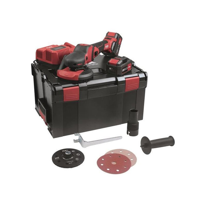 Flex Power Tools SE 125 18.0-EC/5.0 Set SUPRAFLEX Sander 18V 2 x 5.0Ah Li-ion Flex Power Tools - Town Tools