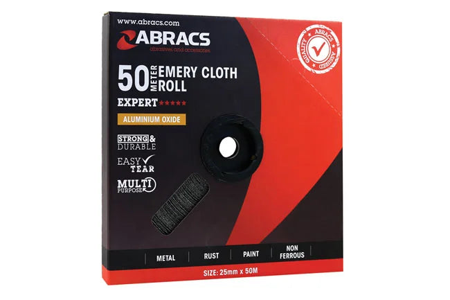 Connect Abracs Emery Roll x 50m x P40 1pc 25-50mm
