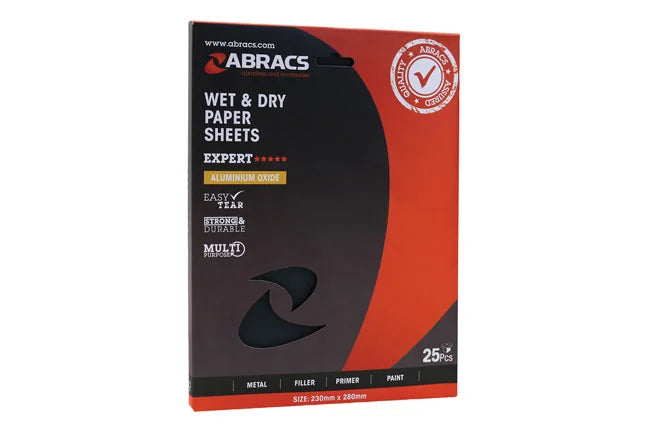 Connect Abracs Wet & Dry Abrasive Sheets P1200 25pc - CPL