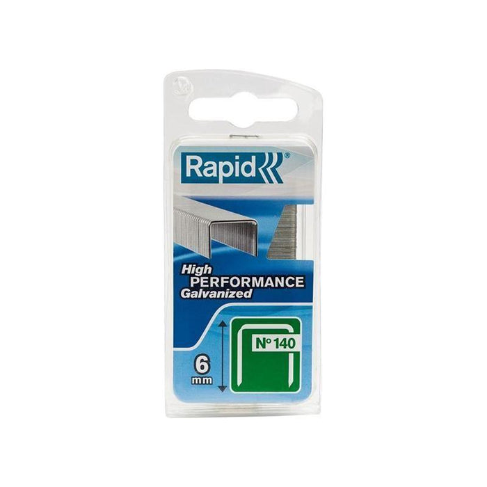 Rapid 140/6NB 6mm Galvanised Staples (Narrow Box 970) Rapid - Town Tools