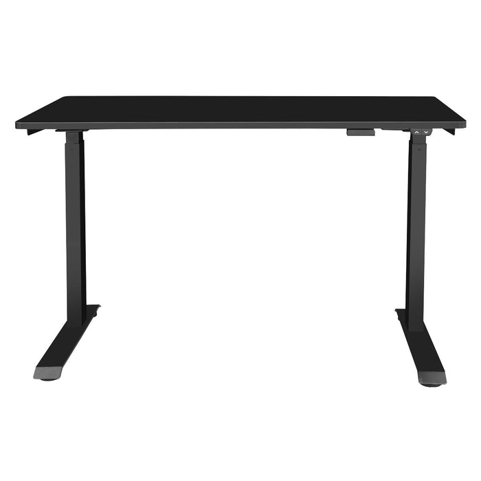 Dellonda Single Motor Adjustable-Height Electric Sit/Stand Desk - Black Desktop