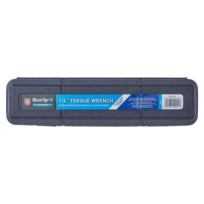 Bluespot Tools Torque Wrench 1/4in Drive 2-24Nm BlueSpot Tools - Town Tools