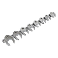 Sealey Premier Premier Imperial Crow's Foot Spanner Set 3/8"Sq Drive 8pc AK599