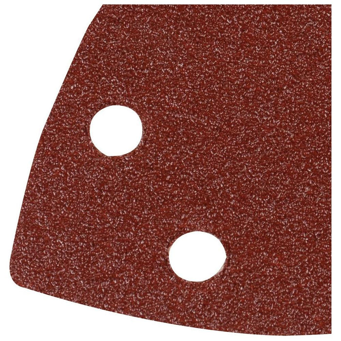 Silverline Hook & Loop Triangle Sheets 90mm 10pk 80 Grit Silverline - Town Tools 