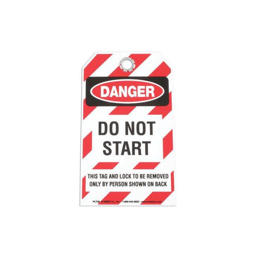 Laser Safety Tag - DO NOT START 6675 Laser - Town Tools 