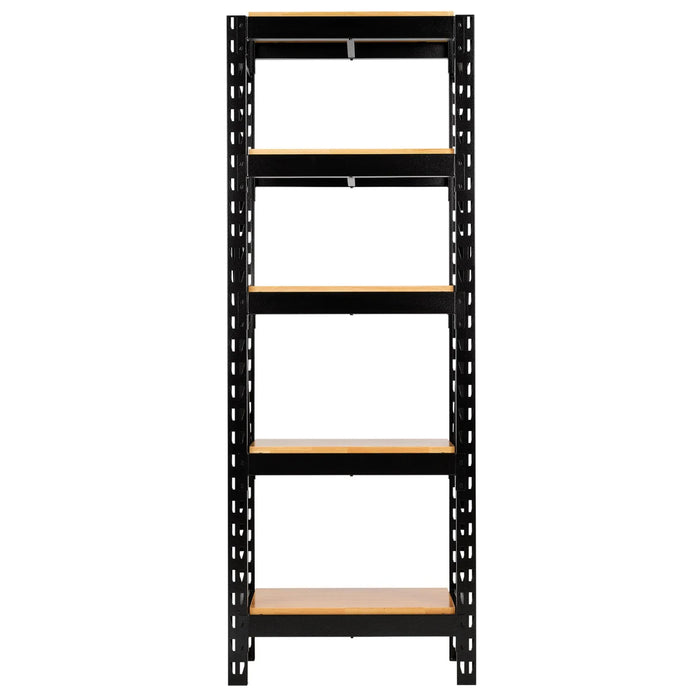BUNKER 22 Piece Modular 5 Tier Racking with Hardwood Shelving, 750mm