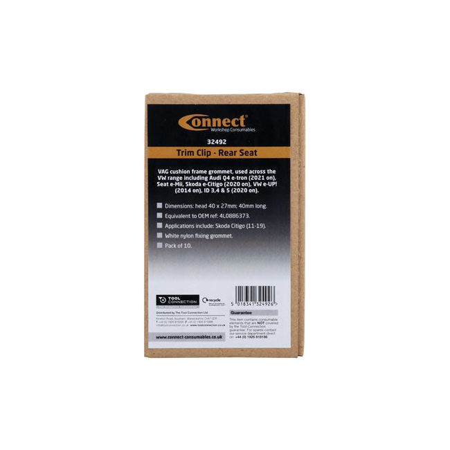 Connect Trim Clip Rear Seat Fixing Grommet - VW Group 10pc Connect - Town Tools