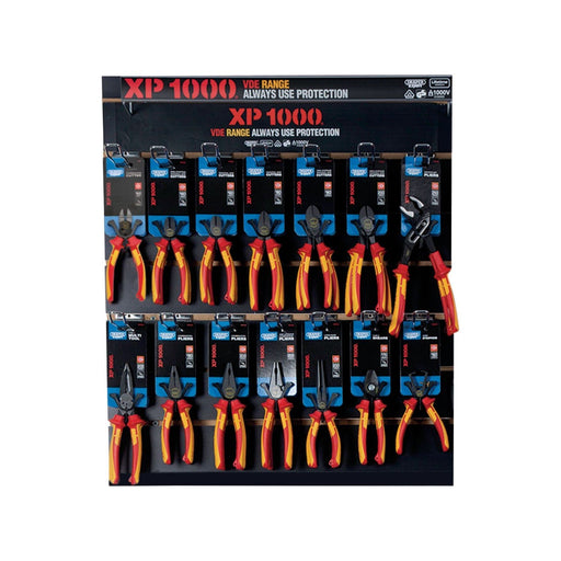 XP1000 VDE Tethered Plier Profile for Slat Wall and Toolbar (28 Piece) Draper - Town Tools