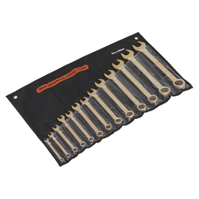 Sealey Combination Spanner Set 13pc 8-32mm Non-Sparking NS001 Sealey - Town Tools 