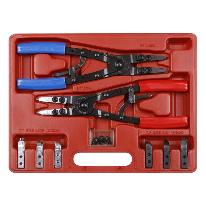 Sealey Circlip Pliers Set Internal/External 265mm Heavy-Duty AK8500 Sealey - Town Tools 