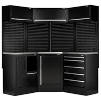 BUNKER 18 Piece Modular Storage Corner Combo with Stainless