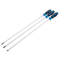 Draper Extra Long Reach Soft Grip Screwdriver Set, 450mm (3 Piece) - 865/3
