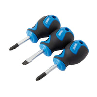 Draper Stubby Soft Grip Screwdriver Set (3 Piece) - 865/3B
