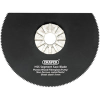 Draper HSS Segment Saw Blade, 88mm Diameter, 18tpi 26072
