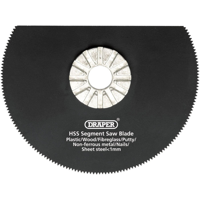 Draper HSS Segment Saw Blade, 88mm Diameter, 18tpi 26072 Draper - Town Tools 