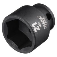 Draper Draper HI-TORQ Metric Impact Socket, 3/8" Sq. Dr., 21mm