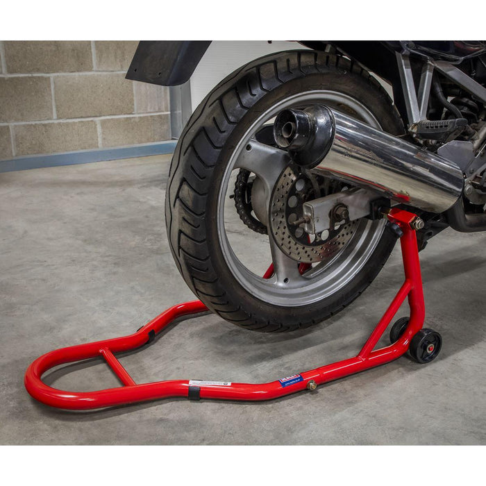 Sealey Universal Rear Paddock Stand with Rubber Supports RPS2KD Sealey - Town Tools 