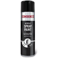 Simoniz Large Gloss Black Acrylic Aerosol Auto Car Spray Paint 500ml SIMP15D