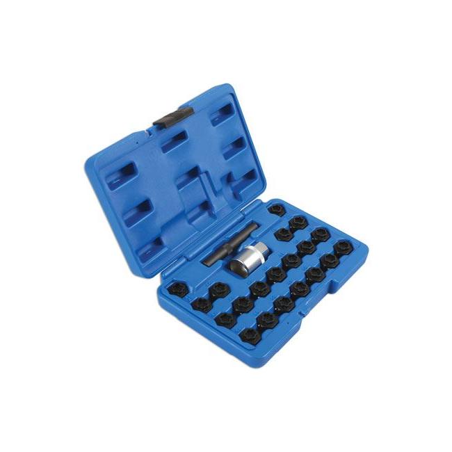 Laser Locking Wheel Nut Key Set 22pc - for BMW 6539 Laser - Town Tools 