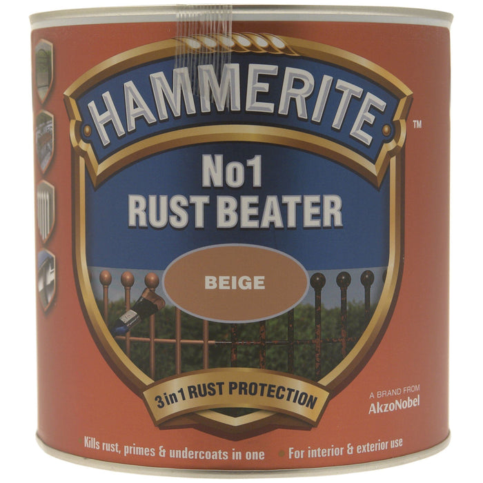 Hammerite No.1 Rust Beater - Beige 2.5 Litre Hammerite - Town Tools 