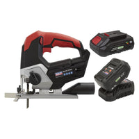 Sealey Cordless Jigsaw Kit 20V SV20 Series 2 Batteries CP20VJSKIT