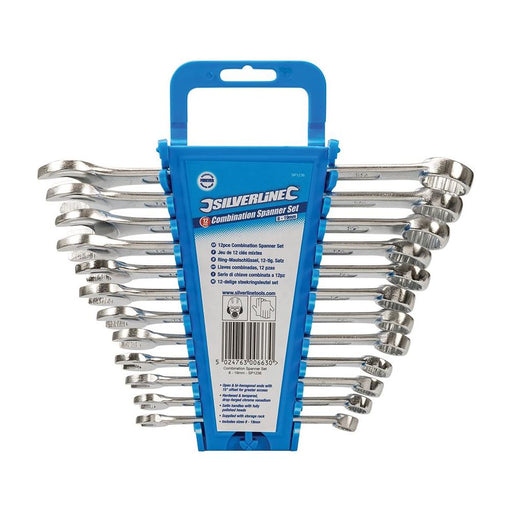 Silverline Combination Spanner Set 12pce 8 - 19mm Silverline - Town Tools 