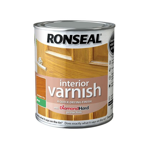 Ronseal Interior Varnish Quick Dry Matt Antique Pine 750ml Ronseal - Town Tools