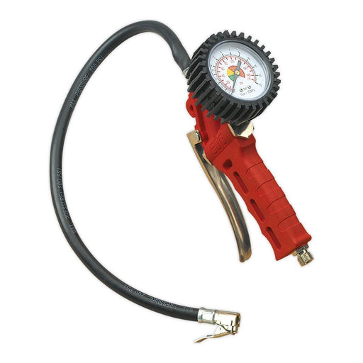 Sealey Tyre Inflator with Clip-On Connector SA9302 Sealey - Town Tools 