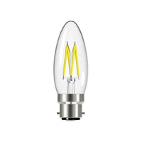 Energizer® LED BC (B22) Candle Filament Dimmable Bulb, Warm White 470 lm 4W