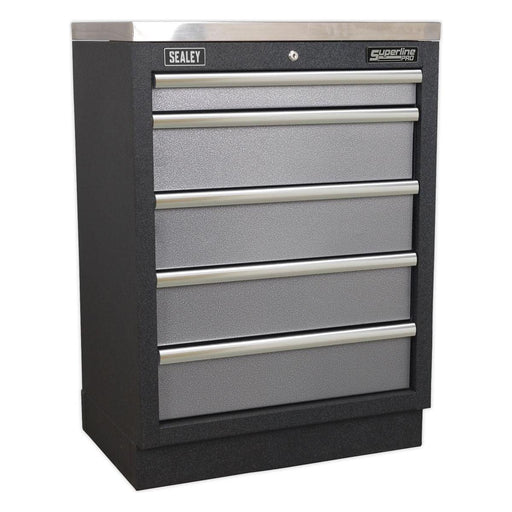 Sealey Modular 5 Drawer Cabinet 680mm APMS59 Sealey - Town Tools 