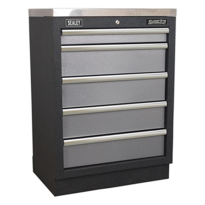 Sealey Modular 5 Drawer Cabinet 680mm APMS59 Sealey - Town Tools 