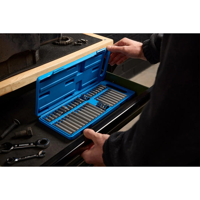 Draper TX-STAR® Hex. & Spline Mechanics Bit Set, 3/8, 1/2" Sq. Dr. (40 Piece)